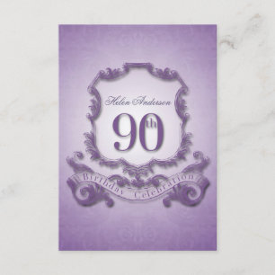 90th Birthday Celebration Vintage Frame -2- Invitation