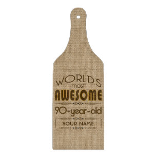 90th Birthday Celebration World Best Fabulous Cutting Board