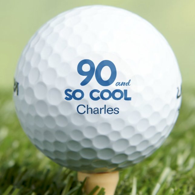 90th Birthday Classic 90 and So Cool Blue Golf Balls (Creator Uploaded)