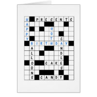 90th Birthday, Crossword Puzzle