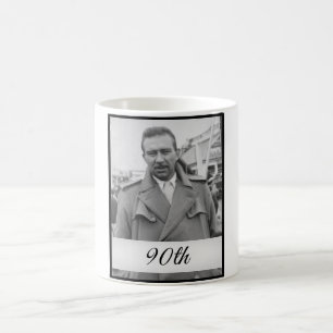 90th Birthday Elegant Photo Age Male Birthday Coffee Mug