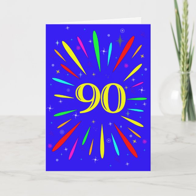 90th Birthday Explosion Card (Front)