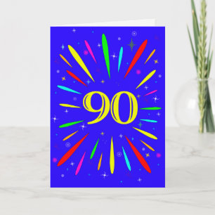 90th Birthday Explosion Card
