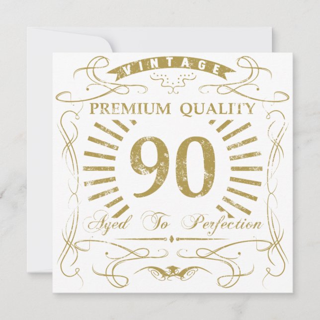 90th Birthday Gag Gift Card (Front)