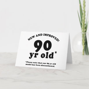 90th Birthday Gag Gifts Card