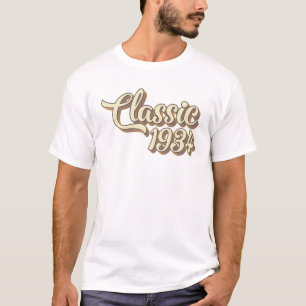 90th Birthday Gift Classic 1934 90 Years Old T-Shirt