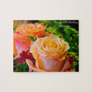 90th Birthday Grandmother. Jigsaw Puzzle