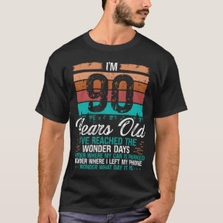 90th Birthday Idea Birthdays Retro 90 Years Old fr T-Shirt