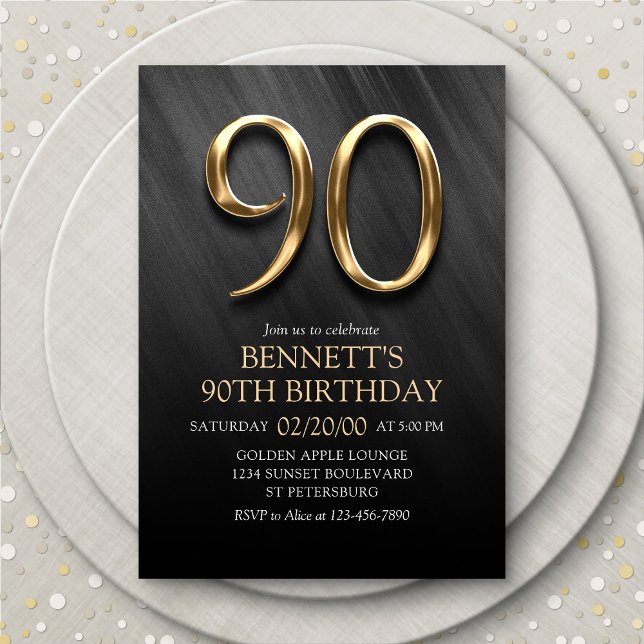 90th Birthday Invitation (Creator Uploaded)