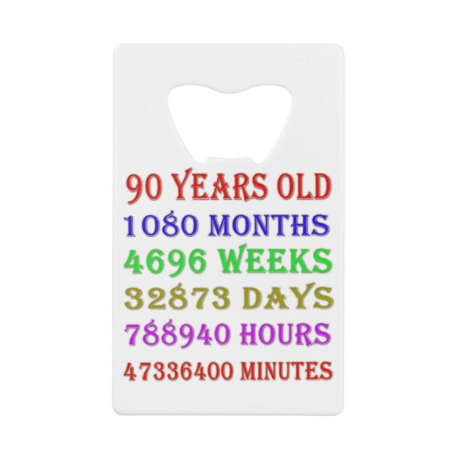 90th Birthday Milestones (Front)