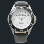 90th Birthday Ninety Black Vintage Funny Watch<br><div class="desc">90 years of being awesome. Est. 1933. 90th Birthday, ninety, 90 years old, black and white, funny watch.</div>