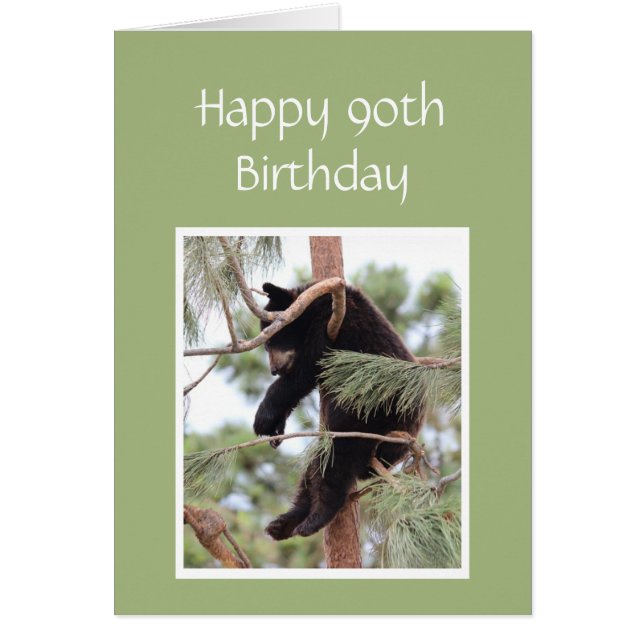 90th Birthday Old Enough Your Tired is Tired Bear (Front)