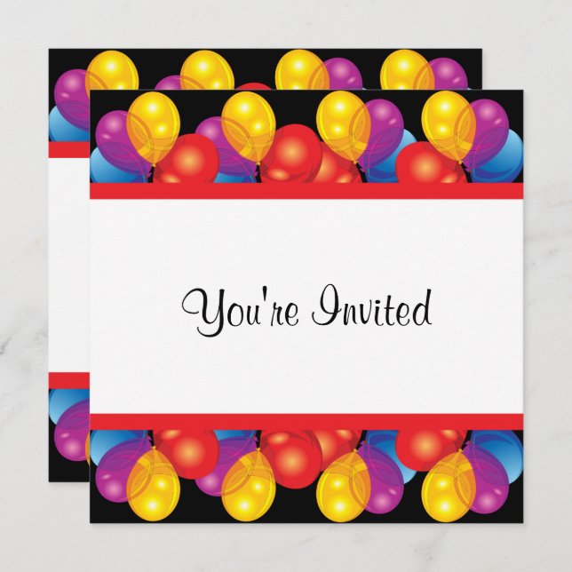 90th Birthday Party Celebration | DIY Text Invitation (Front/Back)