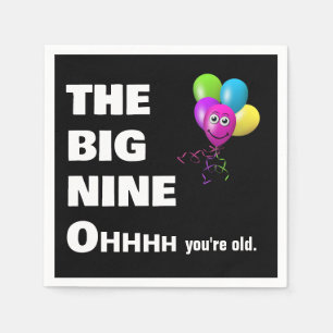 90th Birthday Party Getting Old Humour Napkin