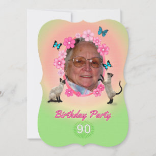 90th Birthday Party Invitation
