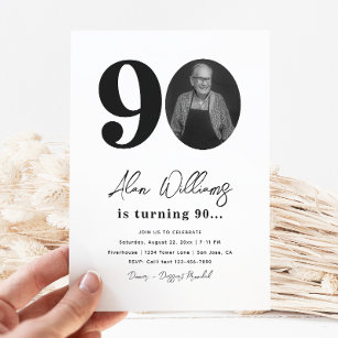 90th Birthday Party Invitation   90th Birthday