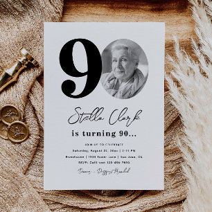 90th Birthday Party Invitation 90th Birthday