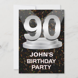 90th Birthday Party Invitation Add a Name