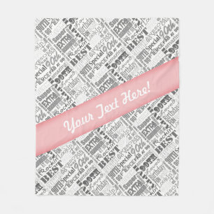 90th Birthday Party Personalised Gifts Fleece Blanket
