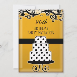 90th Birthday Party Personalised Invitation