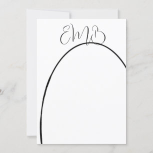 90th Birthday Photo Black White Elegant Birthday Invitation