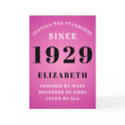 90th Birthday Standards Born 1929 Add Your Name