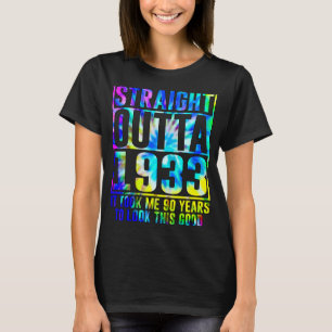 90th Birthday Straight Outta 1933 90 Year Old T-Shirt