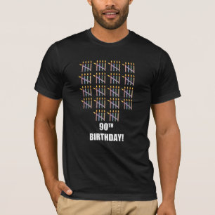 90th Birthday T-Shirt with Candles