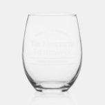 90th Birthday Thank You Favour Stemless Wine Glass<br><div class="desc">Get these 90th birthday party keepsake glasses as a thank you for the party guests. These glasses can are a lovely thank you favour for your guests. Simply personalise these glasses, get as many as you need, then enjoy celebrating this milestone birthday! 90th Birthday Thank You Favour Stemless Wine Glass...</div>