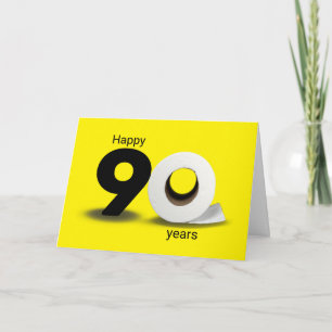 90th Birthday Toilet Paper Roll Card