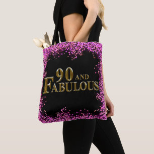90th Birthday Tote Bag