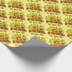 90th Birthday - Unbelievable at 90 Years Old Wrapping Paper