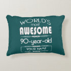 90th Birthday Worlds Best Fabulous Dark Green