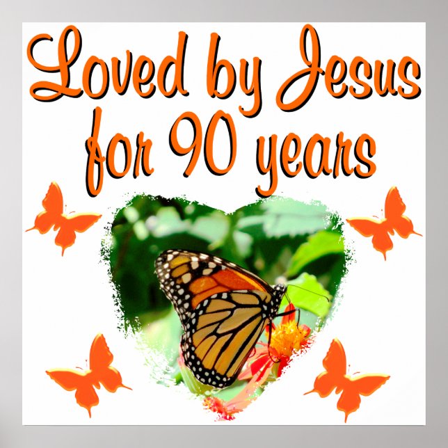 90TH BUTTERFLY BIRTHDAY POSTER (Front)