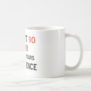 90th cool birthday designs coffee mug