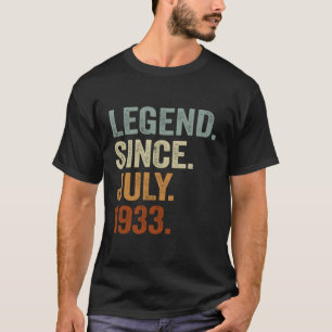 90Th Legend Since July 1933 T-Shirt