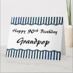 90th or Any Age Birthday-BIG Card<br><div class="desc">BIG CELEBRATIONS REQUIRE BIG GREETINGS.  This classy card was designed specifically for the BIG card. Use the "Customise it" button to change background colour (white) and text style,  colour or size.  To see more BIG greetings,  click on the Store link below.</div>