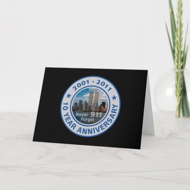 911 10 Year Anniversary Card (Front)