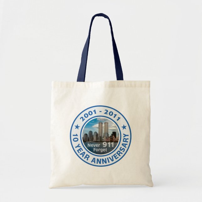 911 10 Year Anniversary Tote Bag (Front)