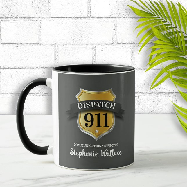911 Dispatch Operator Personalised  Coffee Mug (Creator Uploaded)