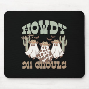 911 Dispatcher Dispatch Ghouls Halloween Ghost Wes Mouse Mat