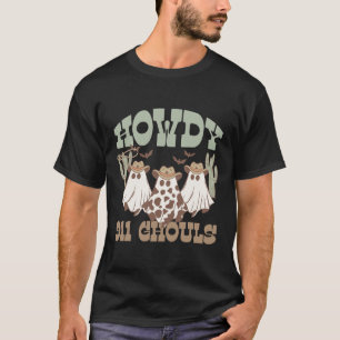 911 Dispatcher Dispatch Ghouls Halloween Ghost Wes T-Shirt