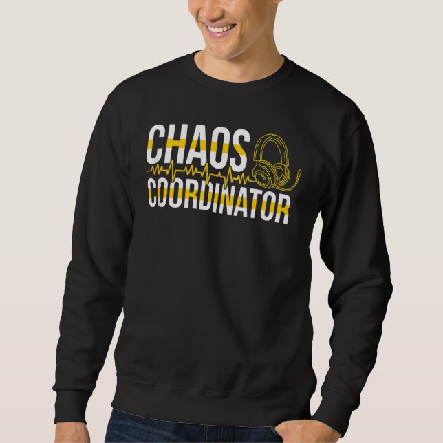 911 Dispatcher  Dispatch Us Flag Police Emergency  Sweatshirt (Front)