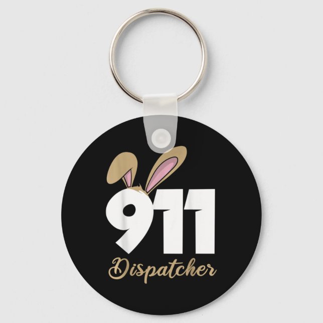 911 Dispatcher Easter Pullover Hoodie  Key Ring (Front)