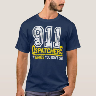 911 Dispatcher Heroes All Over Mens T-Shirt