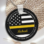 911 Dispatcher Personalized Thin Gold Line Key Ring<br><div class="desc">Personalized Thin Gold Line Keychain for 911 dispatchers and police dispatchers. Personalize this dispatcher keychain with name. This personalized dispatcher gift is perfect for police dispatcher appreciation, 911 dispatcher thank you gifts, and dispatcher retirement gifts or party favors. Order these dispatchers gifts bulk for the police department or fire station....</div>