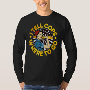 911 Dispatcher Week Dispatch Squad I Tell Cops T-Shirt