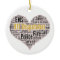 911 Dispatcher Word Cloud Ceramic Ornament