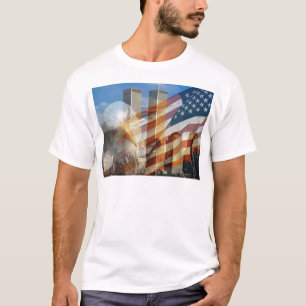 911 eagle flag towers T-Shirt