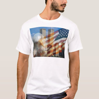 911 eagle flag towers T-Shirt